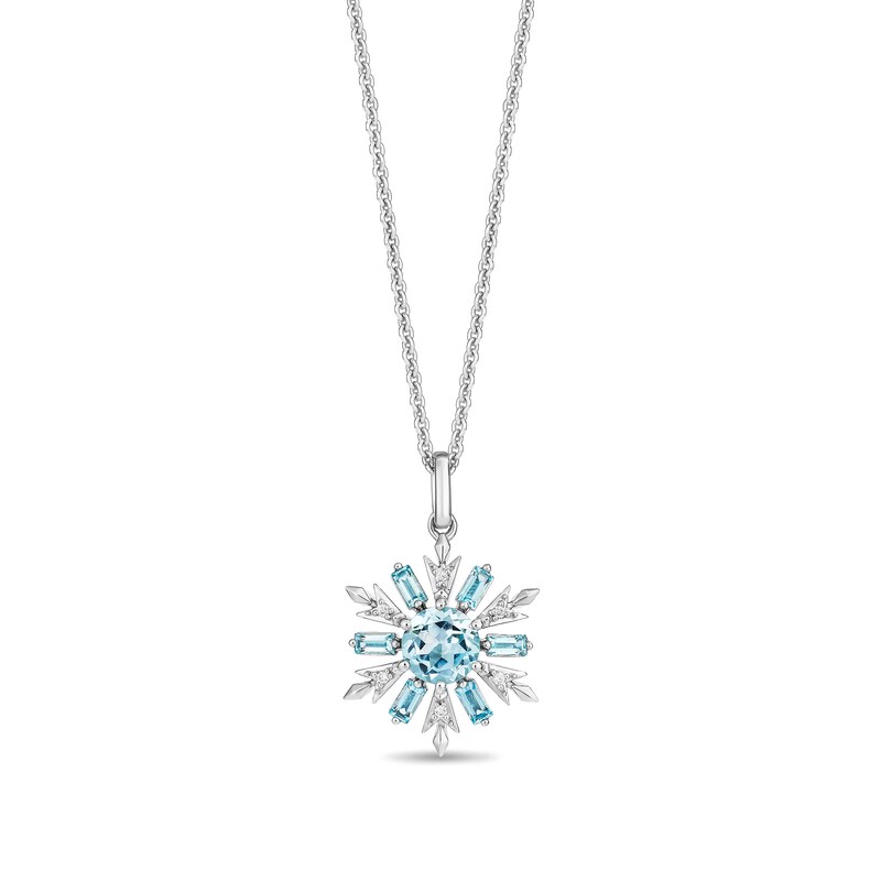 Main Image 2 of Collector’s Edition Enchanted Disney Frozen 10th Anniversary Snowflake Pendant and Stud Earrings Set in Sterling Silver