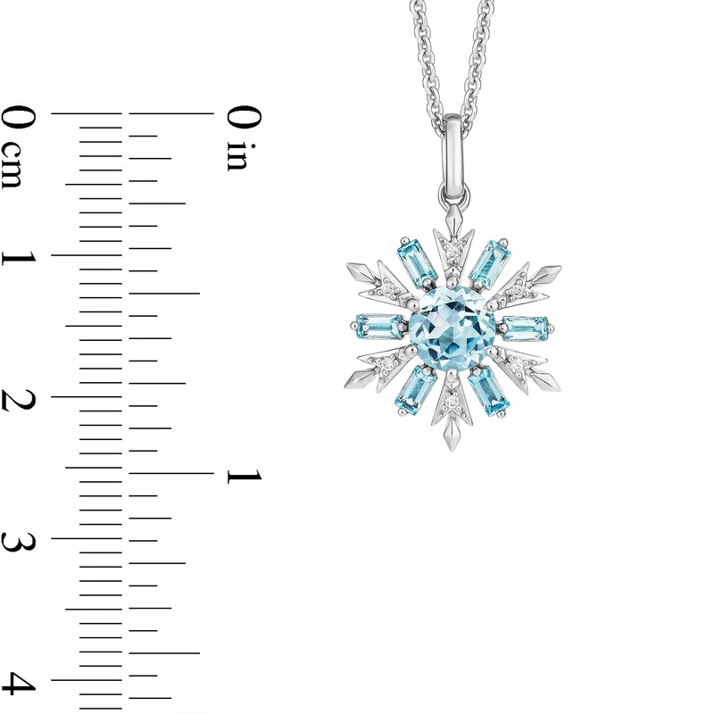 Main Image 4 of Collector’s Edition Enchanted Disney Frozen 10th Anniversary Snowflake Pendant and Stud Earrings Set in Sterling Silver