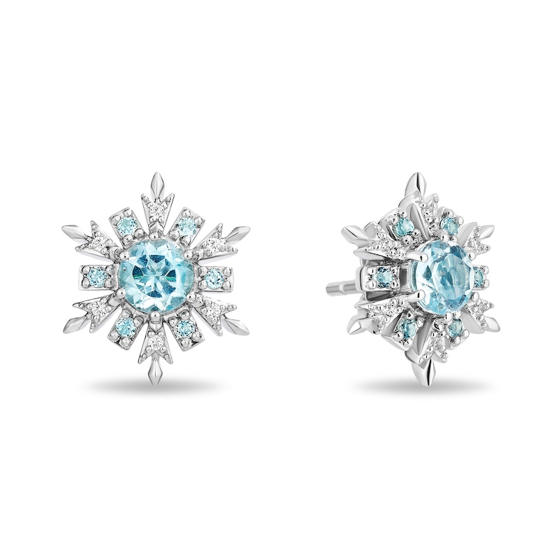Main Image 5 of Collector’s Edition Enchanted Disney Frozen 10th Anniversary Snowflake Pendant and Stud Earrings Set in Sterling Silver