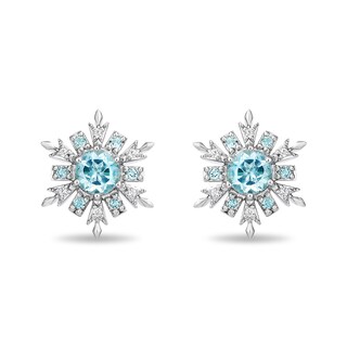 Collector’s Edition Enchanted Disney Frozen 10th Anniversary Snowflake Pendant and Stud Earrings Set in Sterling Silver