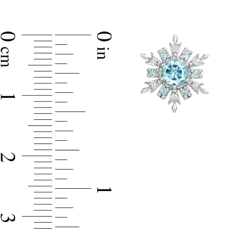 Main Image 7 of Collector’s Edition Enchanted Disney Frozen 10th Anniversary Snowflake Pendant and Stud Earrings Set in Sterling Silver