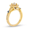 Thumbnail Image 3 of Vera Wang Love Collection Canadian Certified Centre Diamond 0.69 CT. T.W. Cushion Frame Engagement Ring in 14K Gold