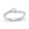 Thumbnail Image 1 of 0.40 CT. T.W. Diamond Bypass Engagement Ring in 14K White Gold