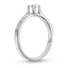 Thumbnail Image 3 of 0.40 CT. T.W. Diamond Bypass Engagement Ring in 14K White Gold
