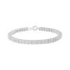 Thumbnail Image 2 of 0.30 CT. T.W. Diamond Duo Link Bracelet in Sterling Silver - 7.5"
