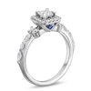 Thumbnail Image 3 of Vera Wang Love Collection Canadian Certified Princess Centre Diamond 0.95 CT. T.W. Engagement Ring in 14K White Gold