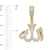 Thumbnail Image 1 of 0.45 CT. T.W. Diamond Allah Necklace Charm in 14K Gold