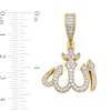 Thumbnail Image 2 of 0.45 CT. T.W. Diamond Allah Necklace Charm in 14K Gold