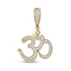 Thumbnail Image 1 of 0.45 CT. T.W. Diamond Om Necklace Charm in 14K Gold