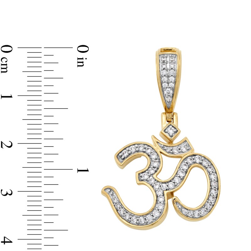 0.45 CT. T.W. Diamond Om Necklace Charm in 14K Gold|Peoples Jewellers