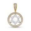 Thumbnail Image 1 of 0.95 CT. T.W. Diamond Star of David Medallion Necklace Charm in 14K Gold