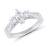 Thumbnail Image 1 of 0.95 CT. T.W. Marquise Diamond Past Present Future® Tapered Shank Engagement Ring in 14K White Gold