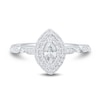 Thumbnail Image 3 of 0.45 CT. T.W. Marquise Diamond Double Frame Art Deco Vintage-Style Engagement Ring in 14K White Gold
