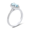 Thumbnail Image 2 of Marquise Aquamarine and 0.25 CT. T.W. Diamond Frame Engagement Ring in 14K White Gold