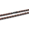 Thumbnail Image 2 of Black and Brown Ion-Plated Stainless Steel H-Link Necklace - 24.0"