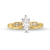 Thumbnail Image 4 of 0.69 CT. T.W. Marquise-Cut Diamond Leaf-Sides Engagement Ring in 14K Gold