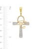 Thumbnail Image 2 of 0.33 CT. T.W. Diamond Ankh with Eye of Horus Necklace Charm in 10K Gold