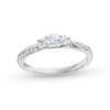 Thumbnail Image 1 of 0.50 CT. T.W. Diamond Past Present Future® Engagement Ring in 10K White Gold