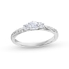 Thumbnail Image 0 of 0.50 CT. T.W. Diamond Past Present Future® Engagement Ring in 10K White Gold