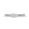 Thumbnail Image 3 of 0.50 CT. T.W. Diamond Past Present Future® Engagement Ring in 10K White Gold