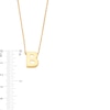 Thumbnail Image 3 of Uppercase Block "B" Initial Pendant in 10K Gold