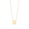 Thumbnail Image 0 of Uppercase Block "H" Initial Pendant in 10K Gold