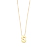 Thumbnail Image 1 of Uppercase Block "S" Initial Pendant in 10K Gold