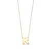 Thumbnail Image 1 of Uppercase Block "R" Initial Pendant in 10K Gold
