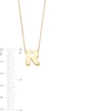 Thumbnail Image 2 of Uppercase Block "R" Initial Pendant in 10K Gold