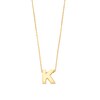 Thumbnail Image 1 of Uppercase Block &quot;K&quot; Initial Pendant in 10K Gold