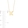 Thumbnail Image 2 of Uppercase Block "K" Initial Pendant in 10K Gold