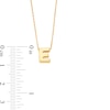Thumbnail Image 3 of Uppercase Block "E" Initial Pendant in 10K Gold