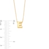 Thumbnail Image 2 of Uppercase Block "E" Initial Pendant in 10K Gold