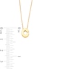 Thumbnail Image 3 of Uppercase Block "C" Initial Pendant in 10K Gold