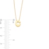 Thumbnail Image 2 of Uppercase Block "C" Initial Pendant in 10K Gold