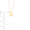 Thumbnail Image 2 of Uppercase Block "A" Initial Pendant in 10K Gold