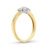 Thumbnail Image 2 of 0.50 CT. T.W. Diamond Past Present Future® Engagement Ring in 10K Gold (I/I2)