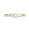 Thumbnail Image 3 of 0.50 CT. T.W. Diamond Past Present Future® Engagement Ring in 10K Gold (I/I2)