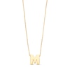 Thumbnail Image 1 of Uppercase Block "M" Initial Pendant in 10K Gold