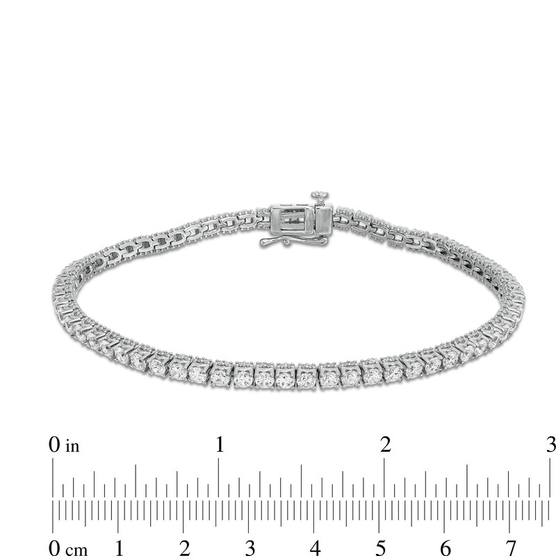 Italian Gold CT. T.W. Certified Tennis Bracelet in 18K White Gold (I/SI2