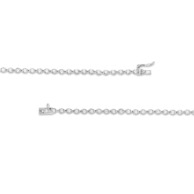 1.00 CT. T.W. Diamond Buttercup Bracelet in 10K White Gold