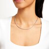 Thumbnail Image 2 of Italian Gold 2.00 CT. T.W. Certified Beaded Necklace in 18K White Gold (I/SI2)