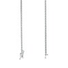 Thumbnail Image 3 of Italian Gold 2.00 CT. T.W. Certified Beaded Necklace in 18K White Gold (I/SI2)