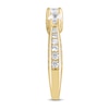 Thumbnail Image 2 of 1.45 CT. T.W. Diamond Past Present Future® Tapered Shank Engagement Ring in 14K Gold