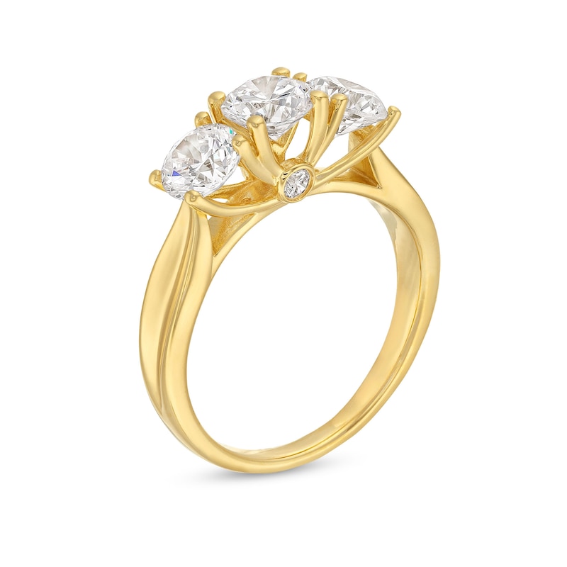 Main Image 3 of 1.95 CT. T.W. Diamond Past Present Future® Engagement Ring in 14K Gold