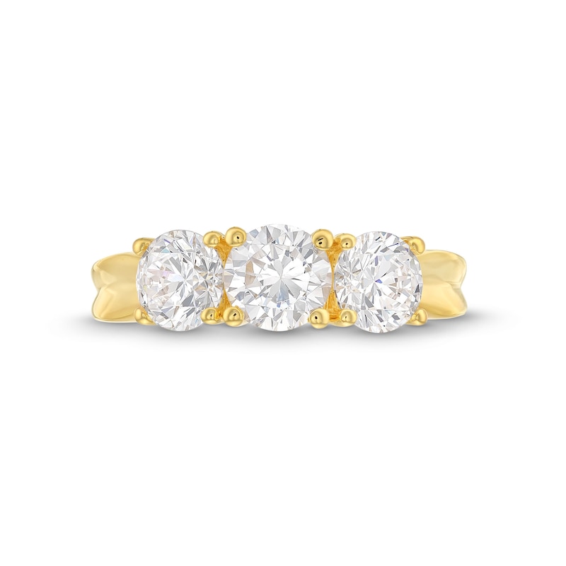 1.95 CT. T.W. Diamond Past Present Future® Engagement Ring in 14K Gold