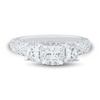 Thumbnail Image 0 of 1.45 CT. T.W. Princess-Cut Diamond Past Present Future® Cushion Frame Engagement Ring in 14K White Gold