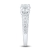 Thumbnail Image 2 of 1.45 CT. T.W. Princess-Cut Diamond Past Present Future® Cushion Frame Engagement Ring in 14K White Gold