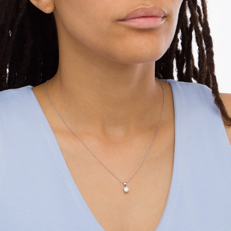 CT. Diamond Solitaire Pendant in 10K Gold (I/I3