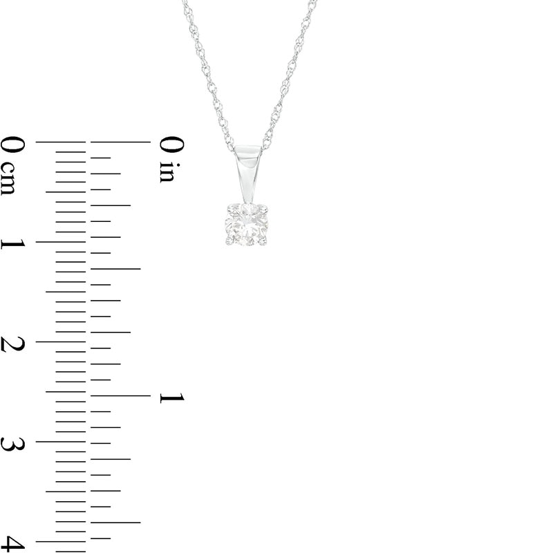 0.18 CT. Diamond Solitaire Pendant in 10K Gold (I/I3